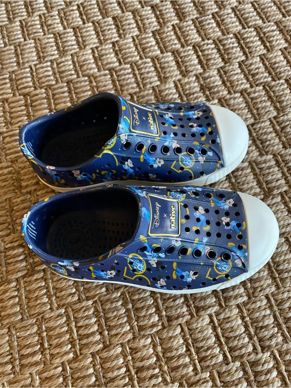 Kids' Native X Disney World 50th Anniversary Print Slip-On Shoes